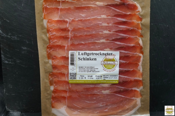 Luftgetrockneter Schinken geschnitten ca. 200g